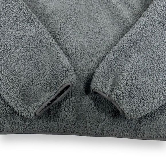 INC International Concepts Sherpa Jacket Mens Size Large L Black Full Zip Fleece - Picture 6 of 12